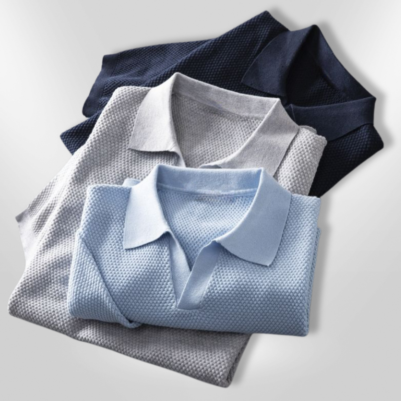 Herre Polo Casual Lettvektet Materiale 6