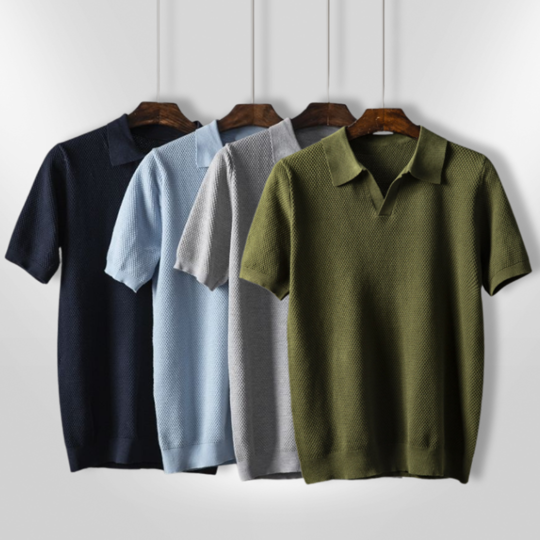 Herre Polo Casual Lettvektet Materiale 7