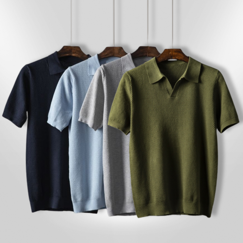 Herre Polo Casual Lettvektet Materiale 7