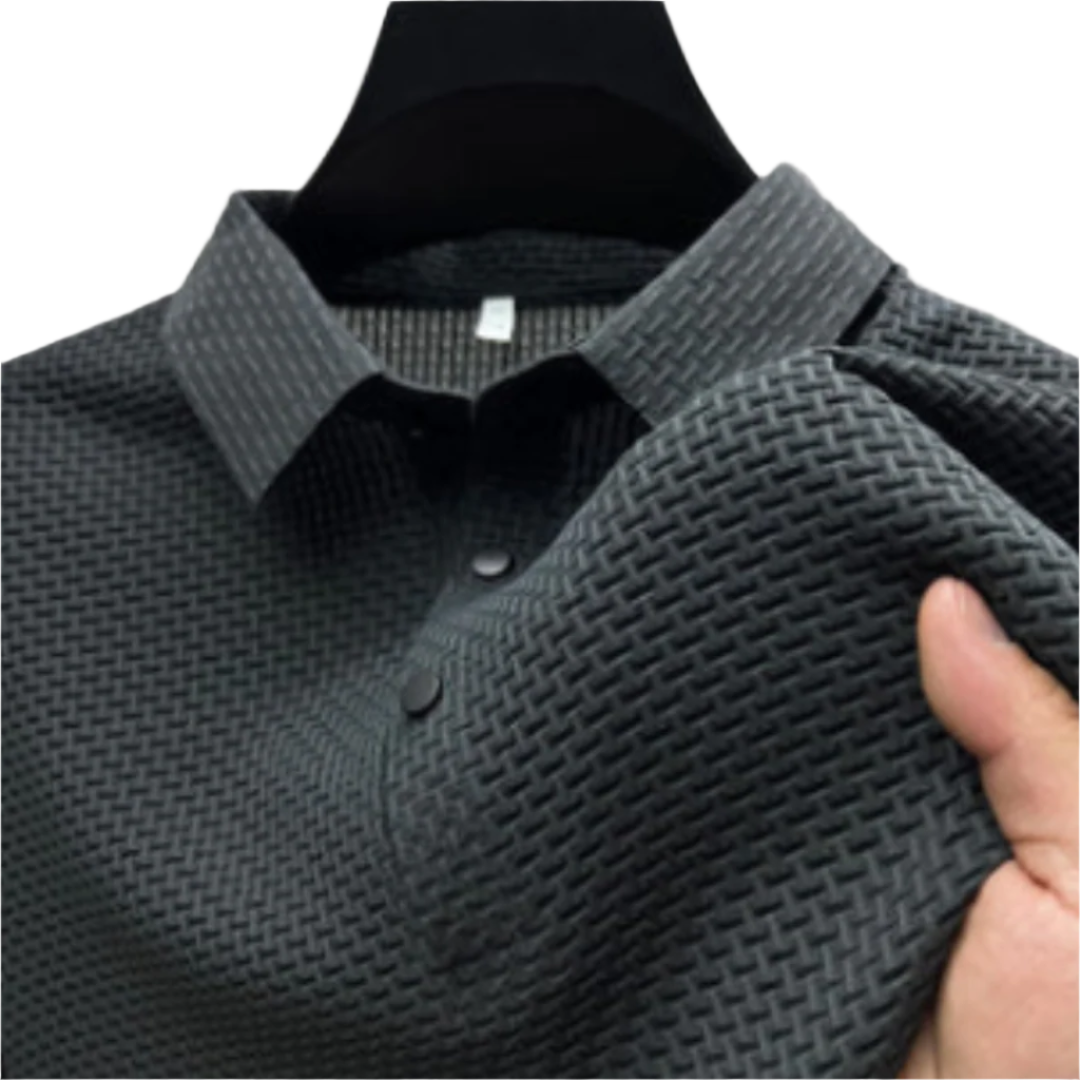 Herre Polo Strukturert Elegant 0