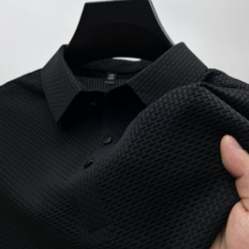 Herre Polo Strukturert Elegant 4