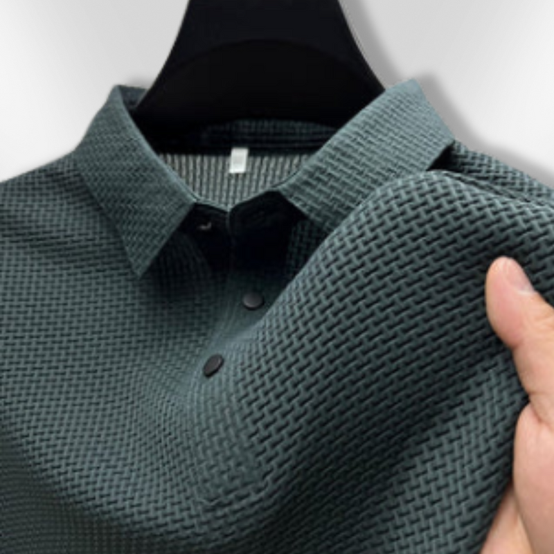 Herre Polo Strukturert Elegant 5