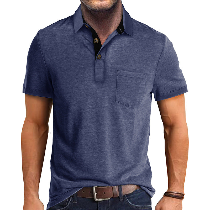 Herre Poloshirt Klassisk Stil 5