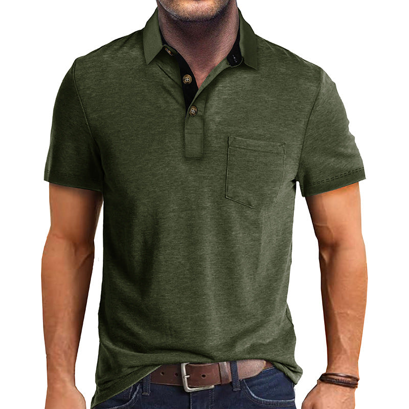 Herre Poloshirt Klassisk Stil 8