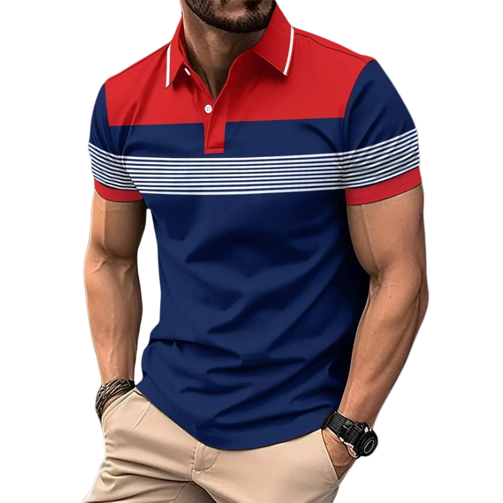 Herre Poloshirt Klassisk Uformell Stil 0