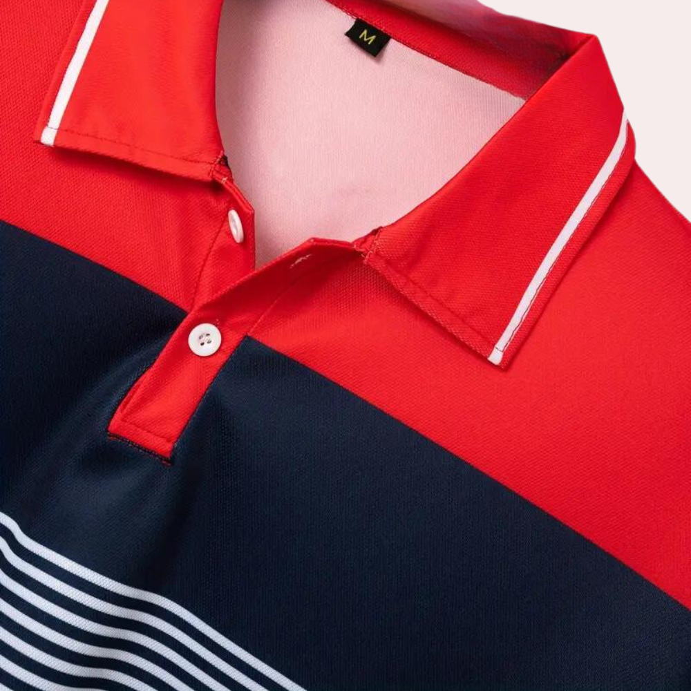 Herre Poloshirt Klassisk Uformell Stil 3