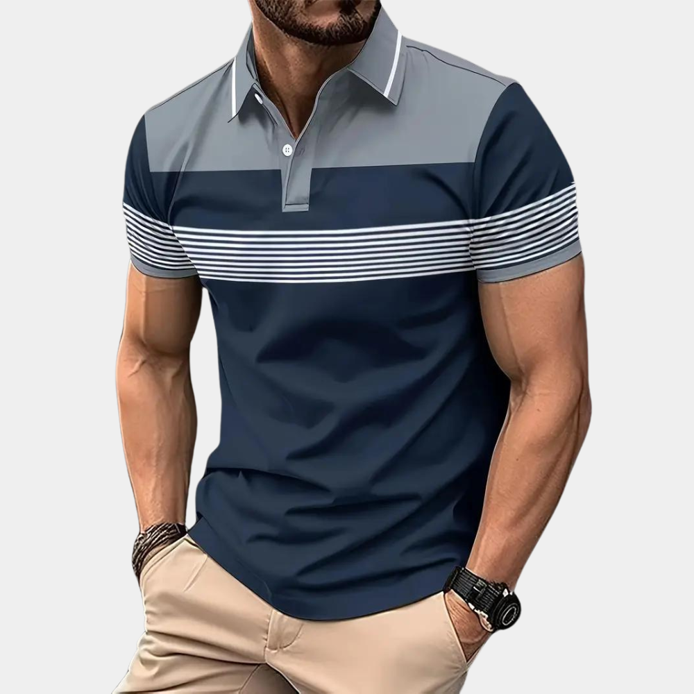 Herre Poloshirt Klassisk Uformell Stil 4