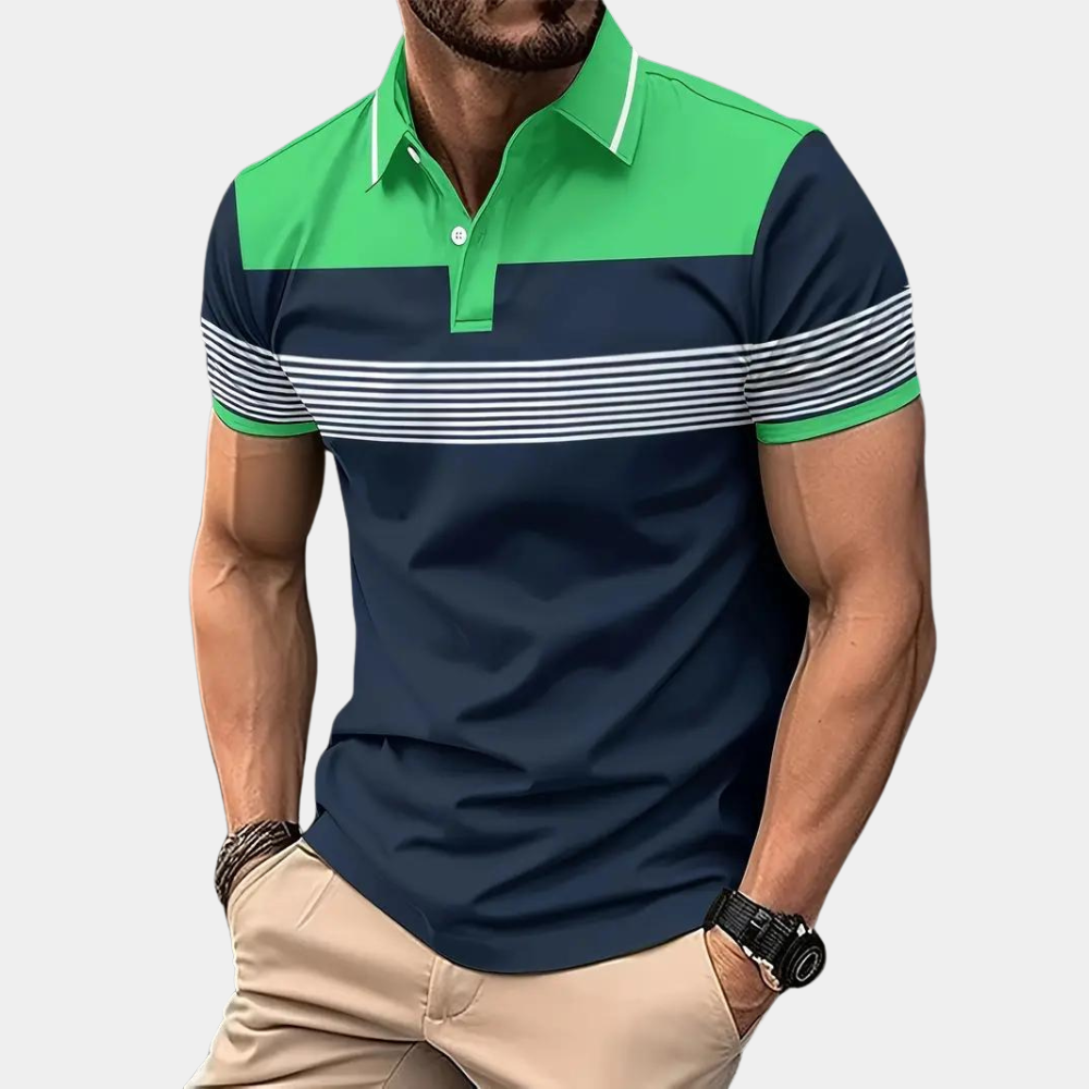 Herre Poloshirt Klassisk Uformell Stil 5