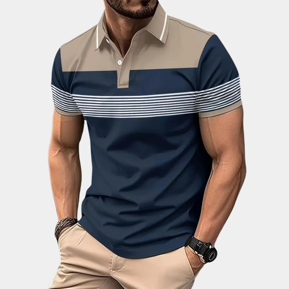 Herre Poloshirt Klassisk Uformell Stil 6