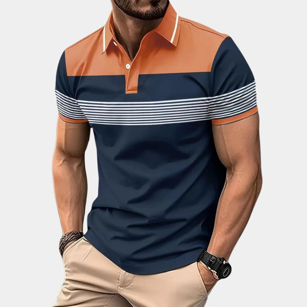 Herre Poloshirt Klassisk Uformell Stil 7