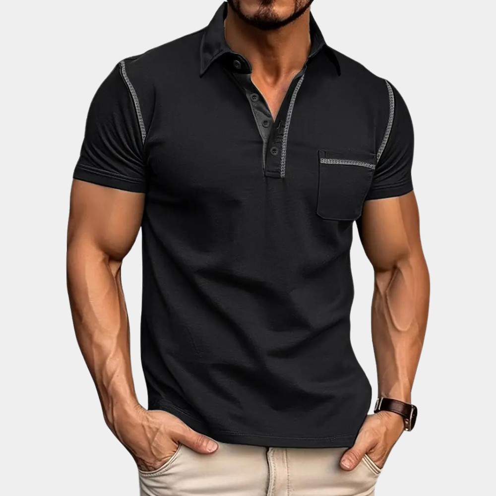 Herre Poloshirt Komfortabel Stilfull Design 4