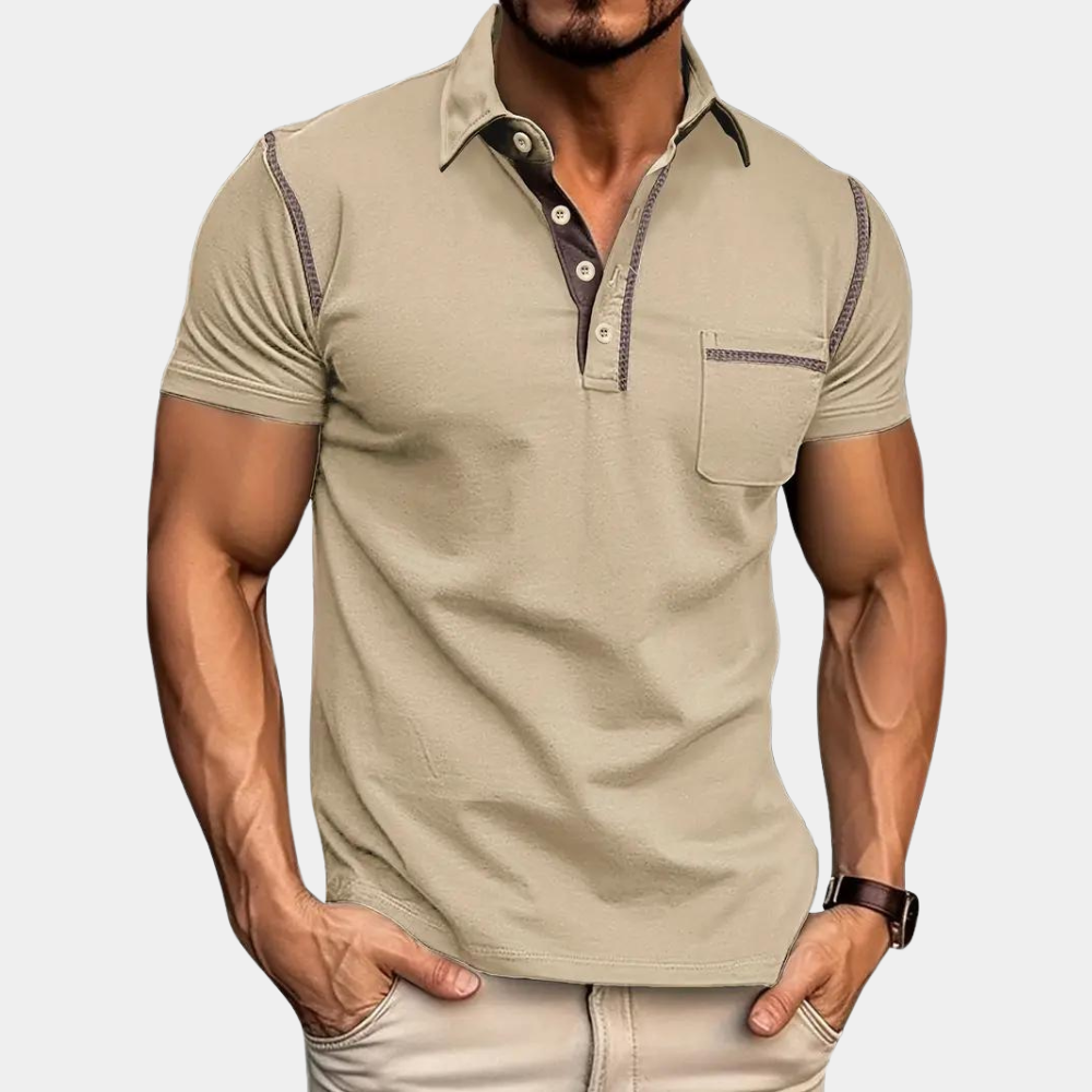 Herre Poloshirt Komfortabel Stilfull Design 5