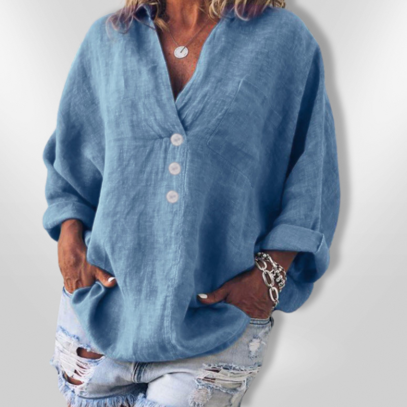 Herre Pull i Cottongen og Lin med Elegant Design 1