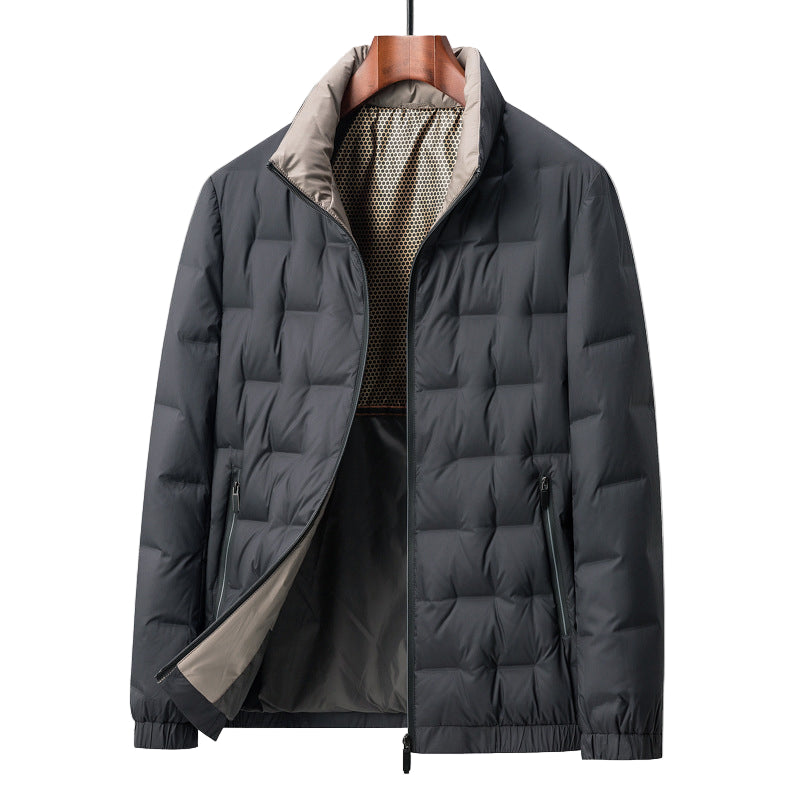 Herre Quilted Jakke Vannavstøtende Vindbeskyttende 0