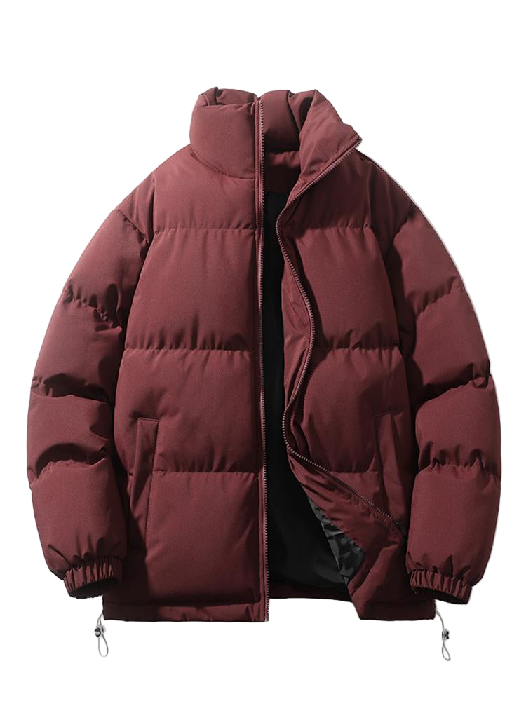 Herre Quiltet Jakke med Ståkrage og Glidelås 12