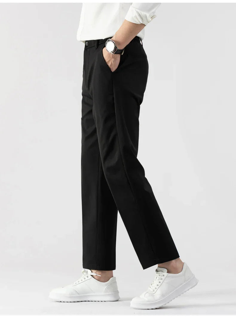 Herre Slim Fit Bukser Lettvektig Stoff Skreddersydd Snitt 7