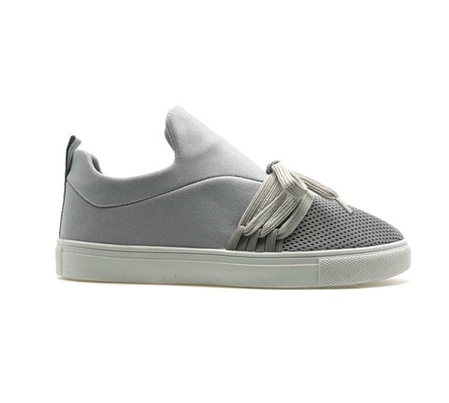 Herre Slip-on Sko Syntetisk Grå 0
