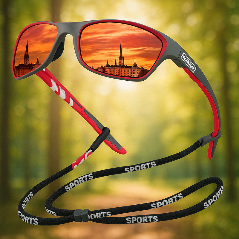 Herre Solbriller Sports Polariserende Linser Lett Ramme 1