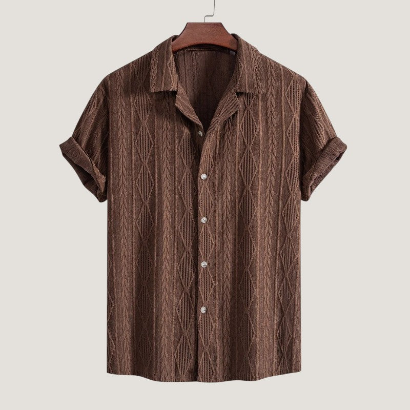 Herre Sommer Sett Korte Ermer 100% Lin 6