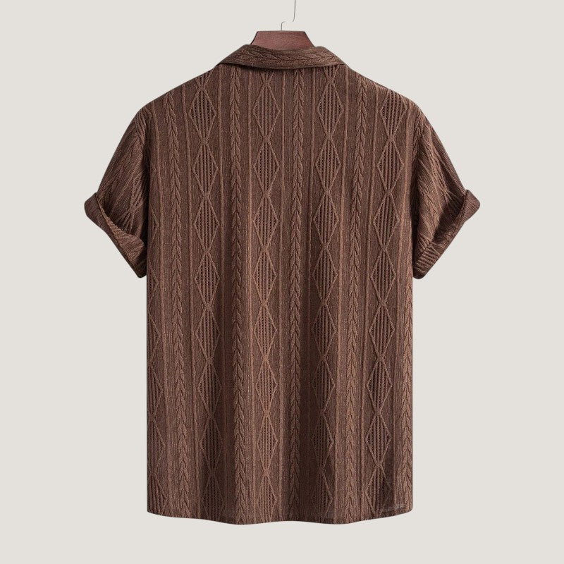 Herre Sommer Sett Korte Ermer 100% Lin 7