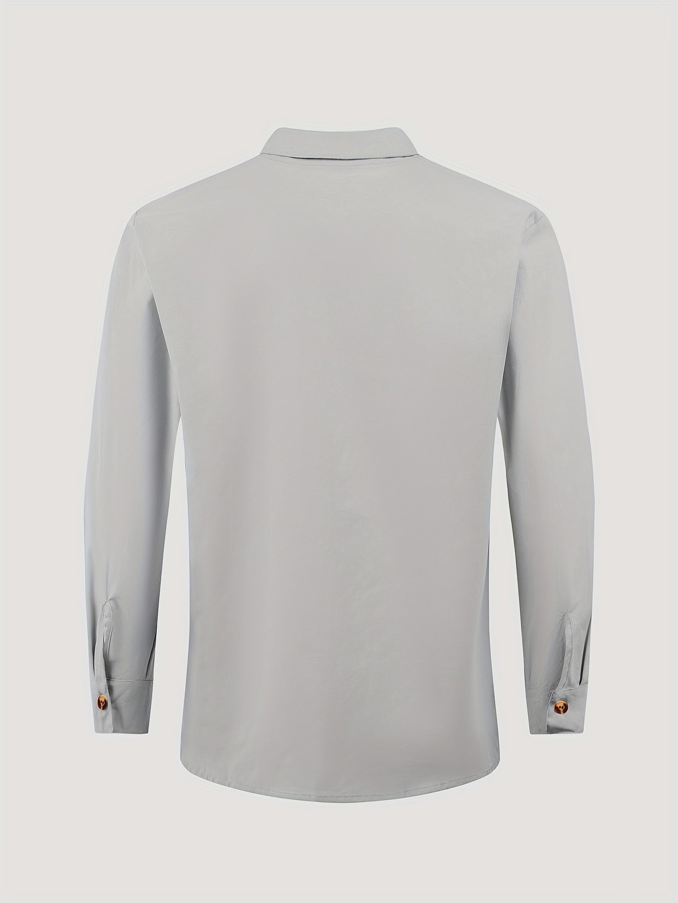 Herre Strandantrekk Sett Langermet Skjorte med Knapper og Drawstring Bukser 6