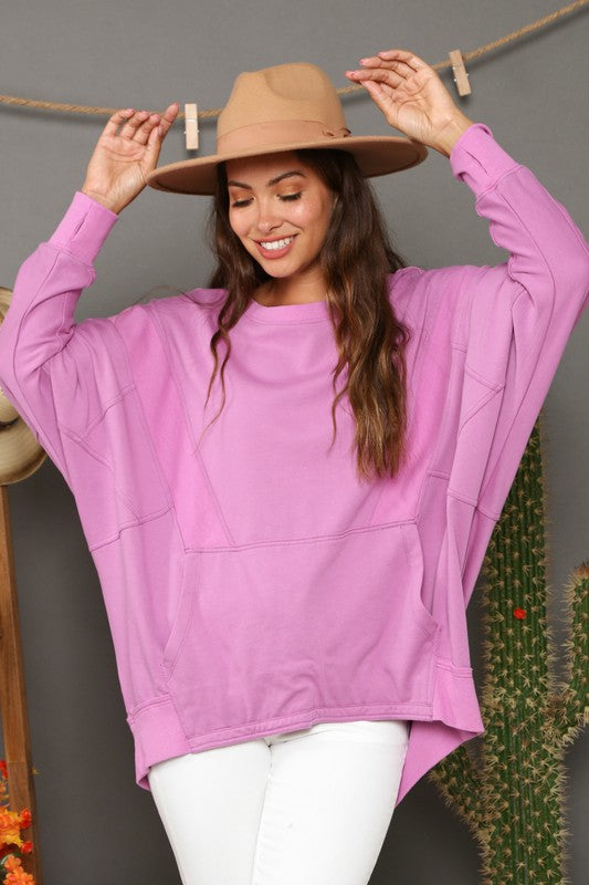 Herre Sweatshirt Kontrast Fransk Terry 1