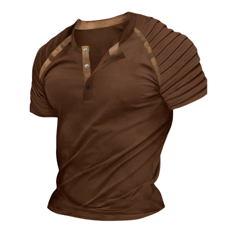Herre T-skjorte Casual Stripet Polyester 0