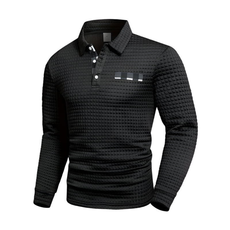 Herre T-skjorte Lang med Striper og Komfortabel Design 0