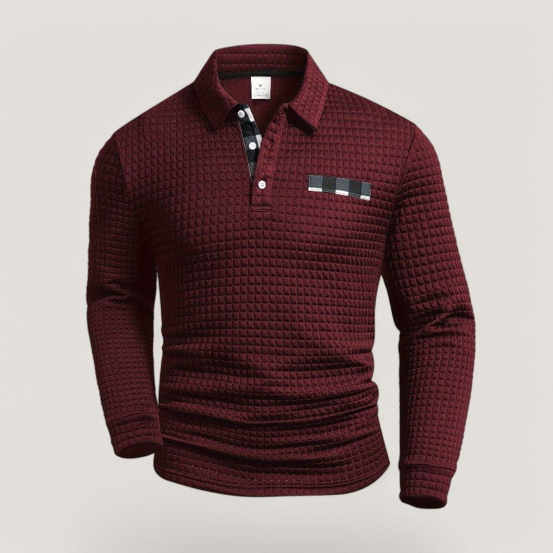 Herre T-skjorte Lang med Striper og Komfortabel Design 1