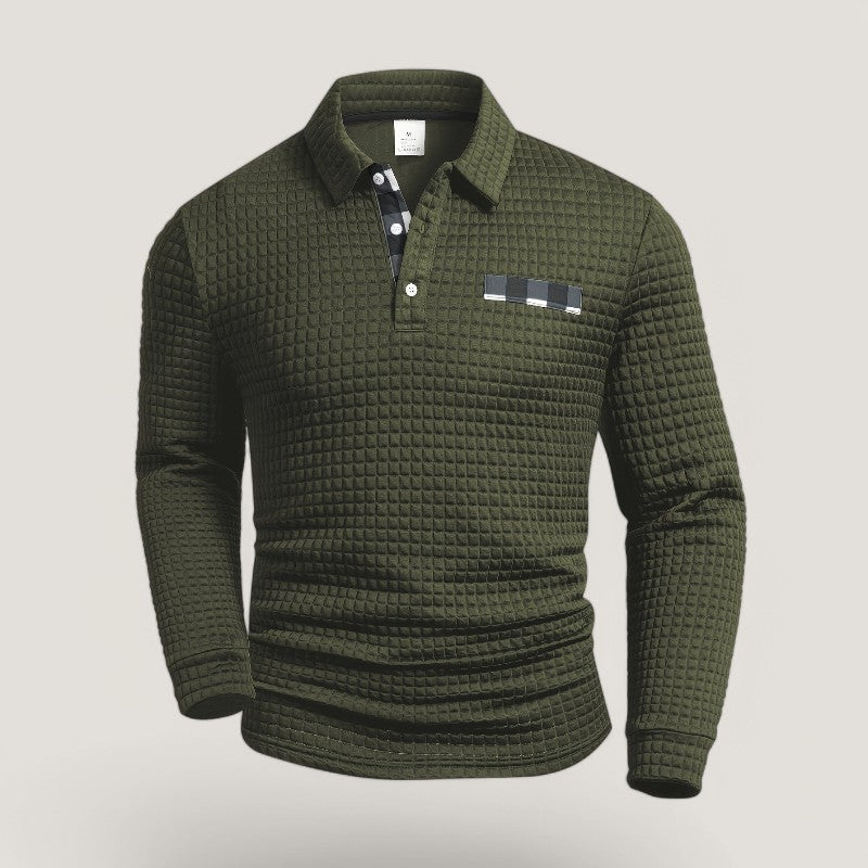 Herre T-skjorte Lang med Striper og Komfortabel Design 2