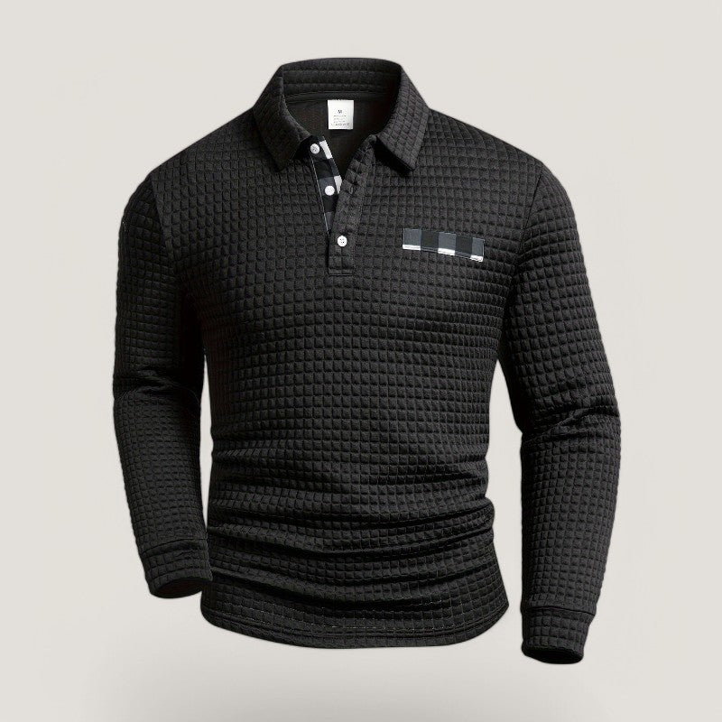 Herre T-skjorte Lang med Striper og Komfortabel Design 3