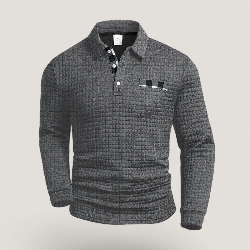 Herre T-skjorte Lang med Striper og Komfortabel Design 4