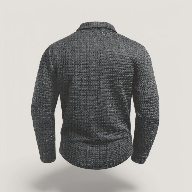 Herre T-skjorte Lang med Striper og Komfortabel Design 5