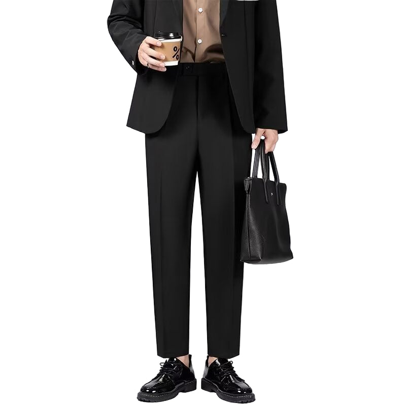 Herre Tailored Bukser Slim Fit Ullblanding Ankel Lengde 0