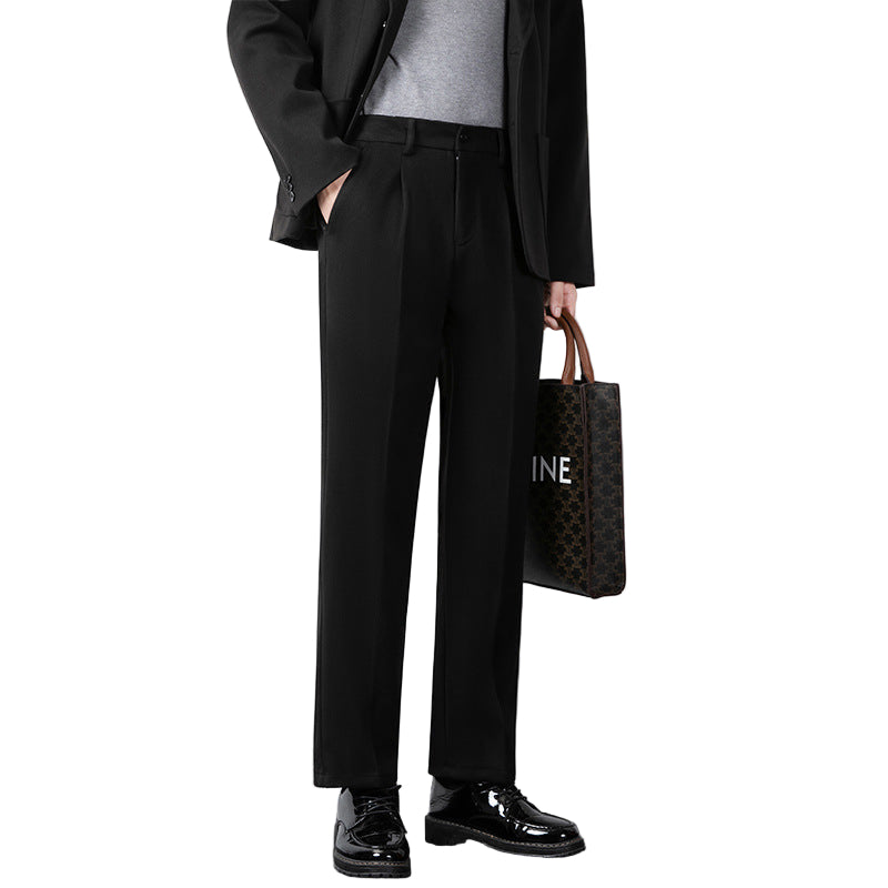 Herre Tailored Bukser Ullblanding Slim Fit 0