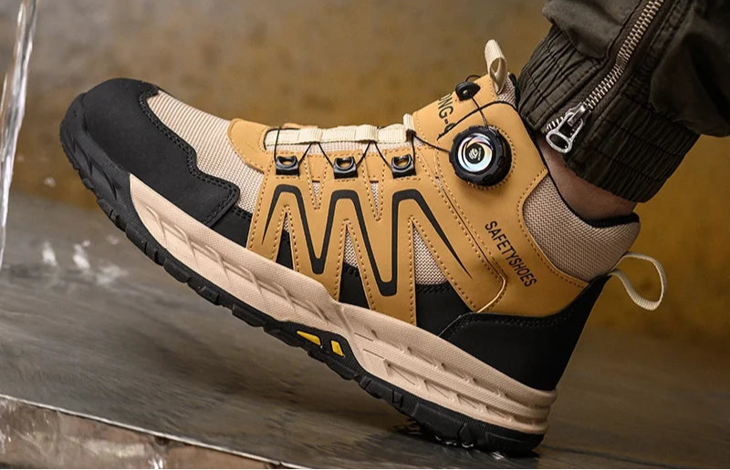 Herre Taktiske Joggesko med Stål Tå og Anti-Punktur Sål 4