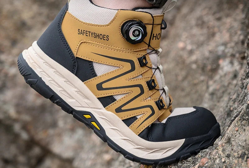 Herre Taktiske Joggesko med Stål Tå og Anti-Punktur Sål 5