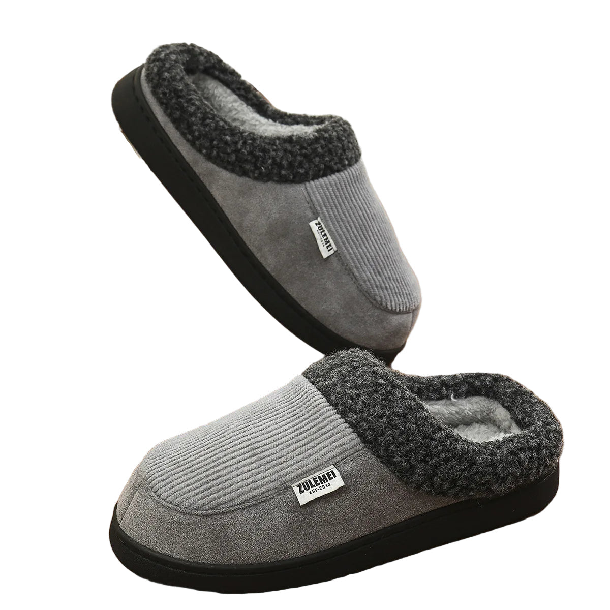 Herre Tøfler Innendørs med Minne Skum og Antiskli Såle 6