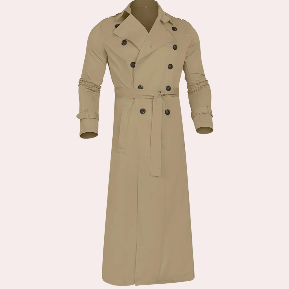 Herre Trenchcoat Avslappet Stil 3