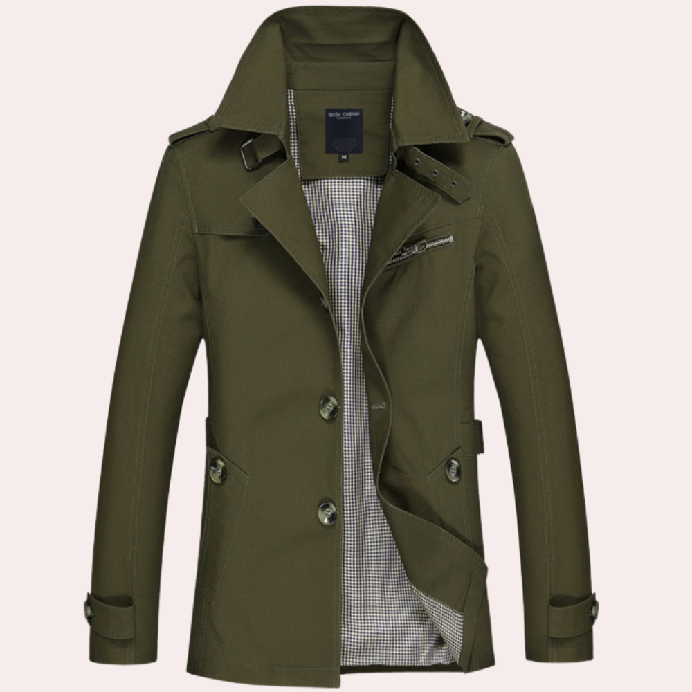 Herre Trenchcoat i Tidløst Design 3