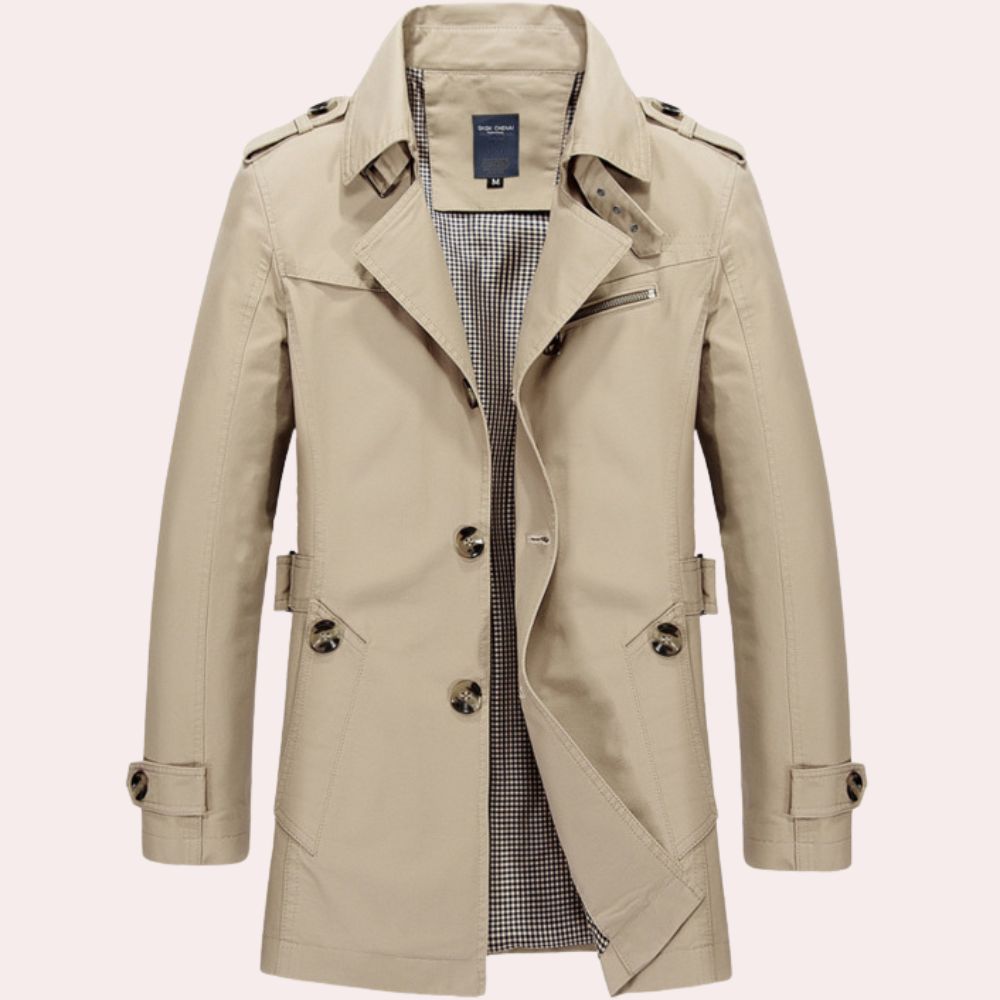 Herre Trenchcoat i Tidløst Design 4