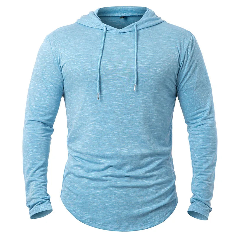 Herre Treningsgenser Langermet Sport Topp Polyester Bomull Spandex 0