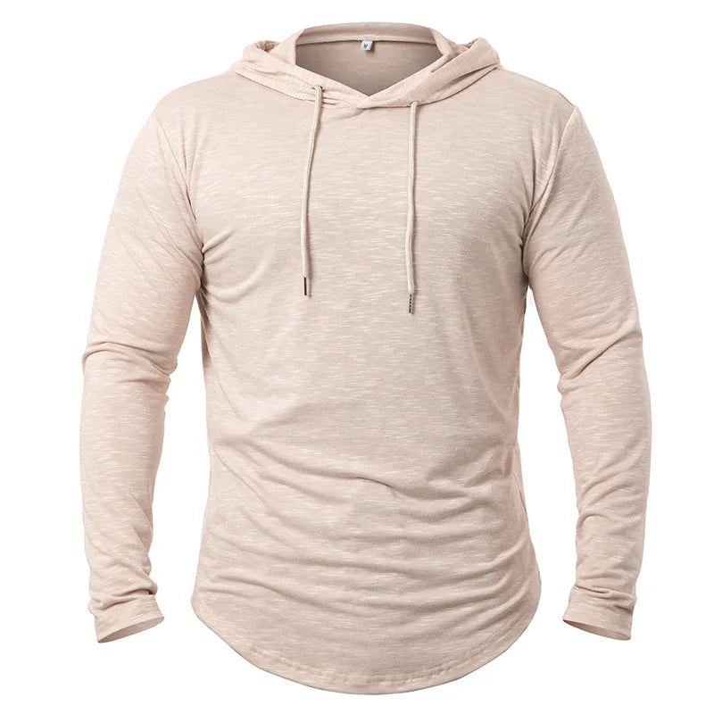 Herre Treningsgenser Langermet Sport Topp Polyester Bomull Spandex 1