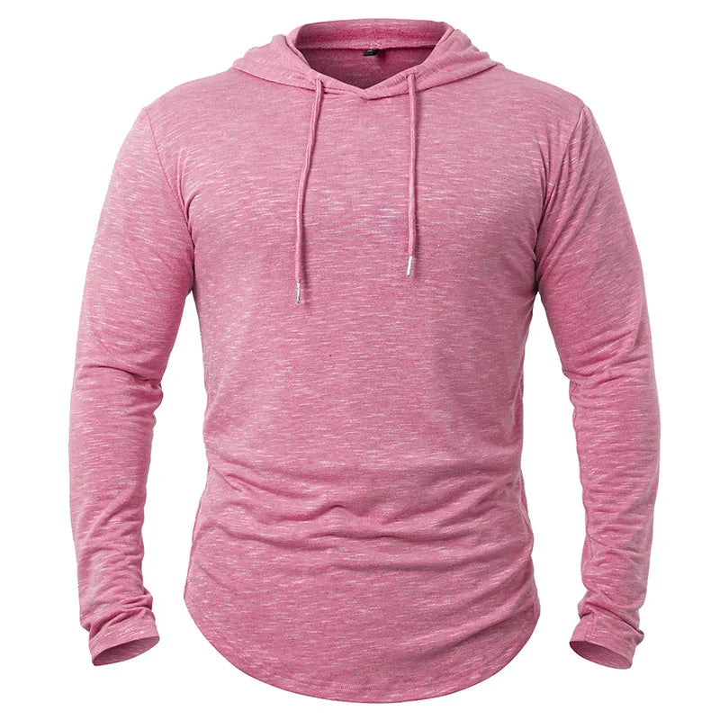 Herre Treningsgenser Langermet Sport Topp Polyester Bomull Spandex 6