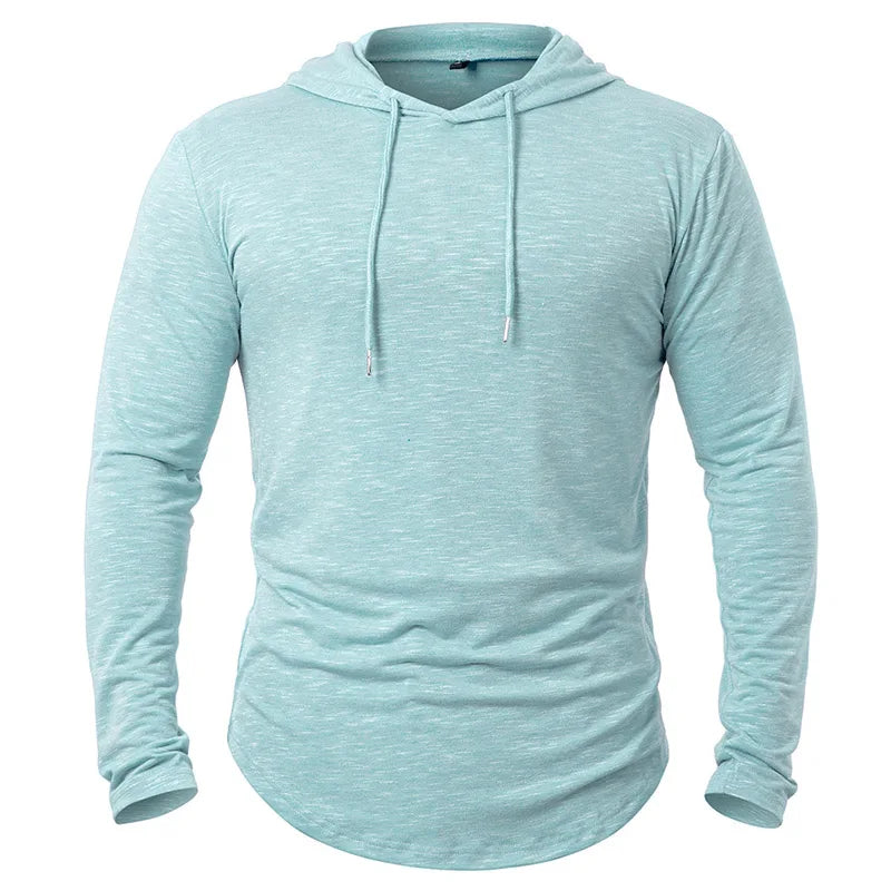 Herre Treningsgenser Langermet Sport Topp Polyester Bomull Spandex 8