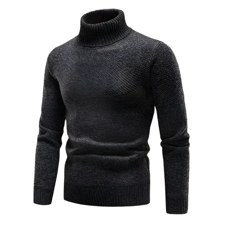Herre Ullgenser Turtleneck Klassisk Passform i Merinoull 0