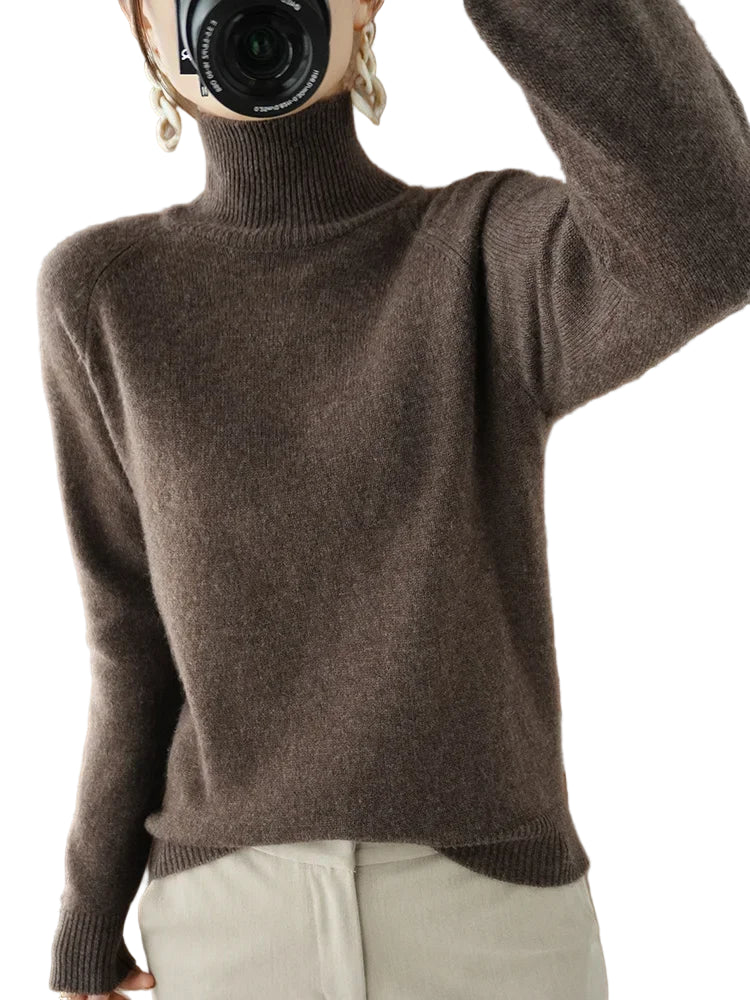 Herre Ullgenser Turtleneck Myk Merino Strikkegenser 0