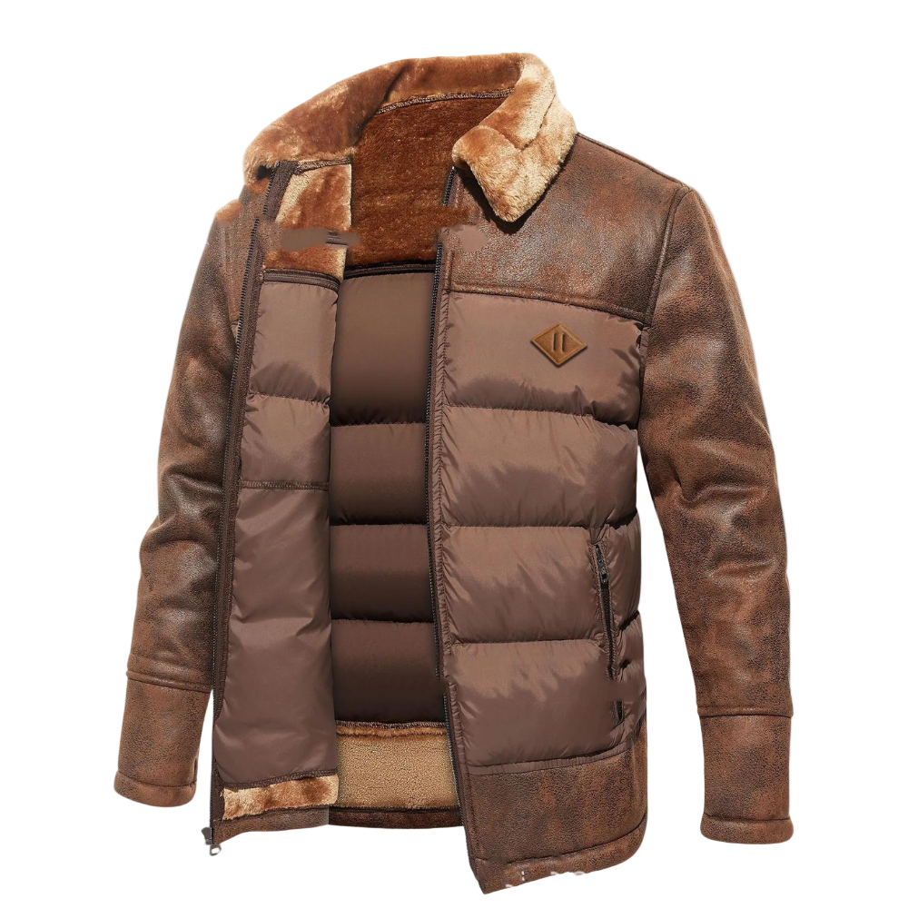 Herre Vinterjakke Komfortabel med Stilig Design 0
