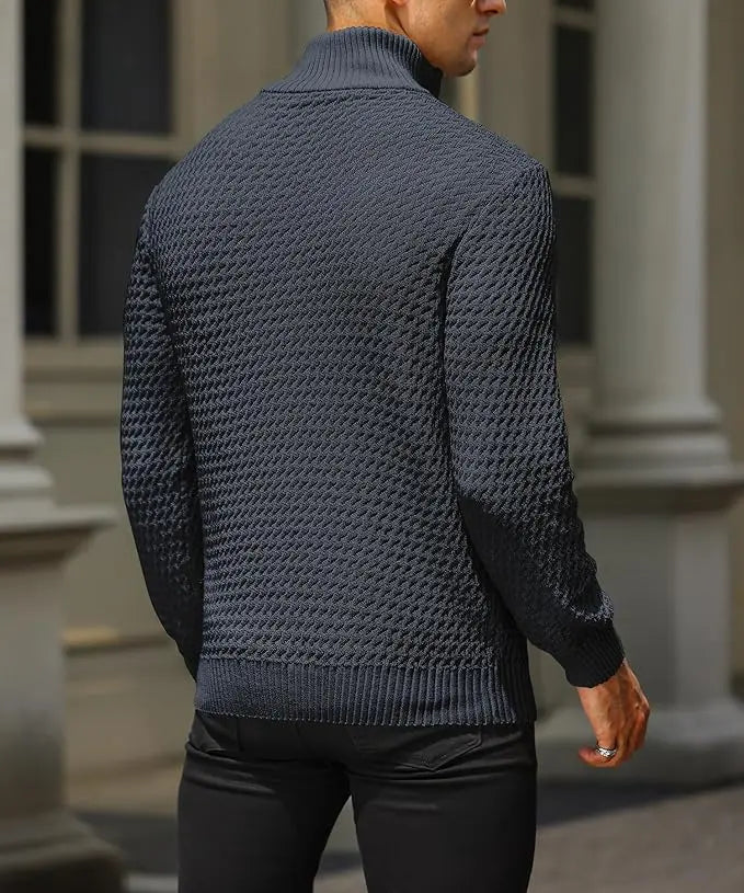 Herre Zip Up Trøye med Klassisk Passform 3