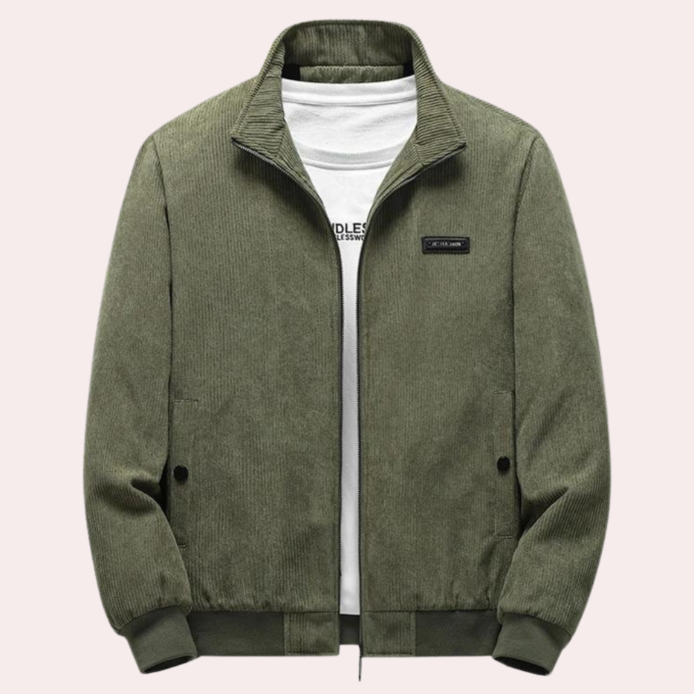 Herrejakke Fløyel Retro Stil for Hverdag og Fest 1